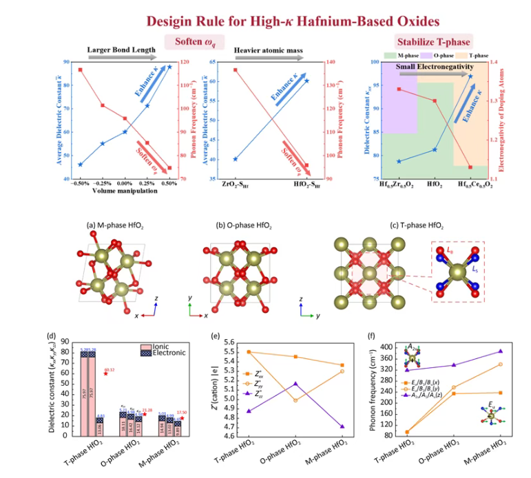 华东师范大学段纯刚/童文旖团队：揭示铪基氧化物高介电机制，提出掺杂设计新准则